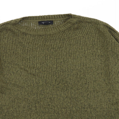 Womens UK Size S New Look Green Pullover Jumper