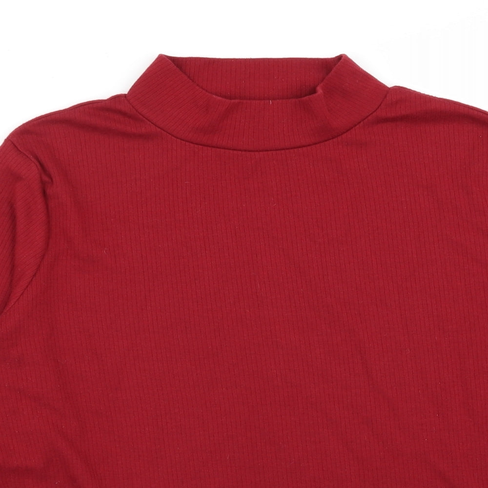 tradition Womens Red   Basic T-Shirt Size 12
