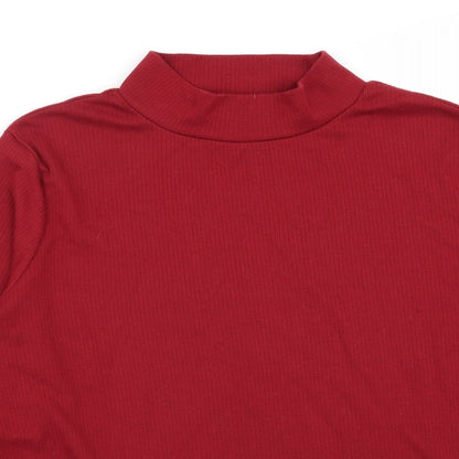 tradition Womens Red   Basic T-Shirt Size 12