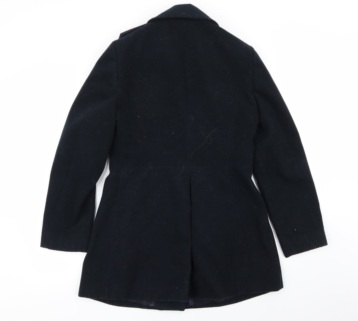 Womens UK Size 10 M&S Blue Overcoat