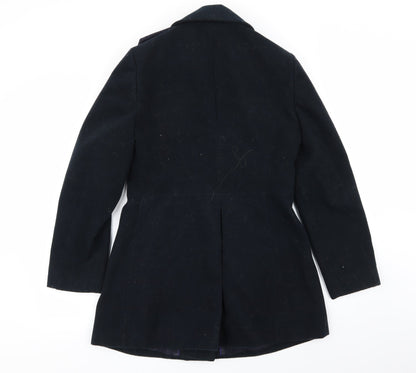 Womens UK Size 10 M&S Blue Overcoat