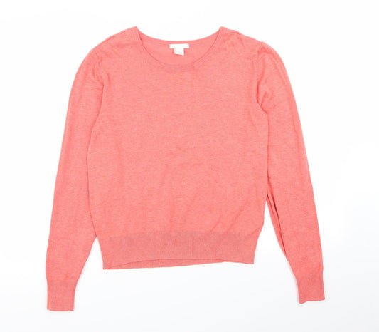 Womens UK Size S H&M Pink Pullover Jumper