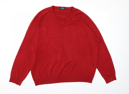 Mens UK Size XL M&S Red Pullover Sweatshirt
