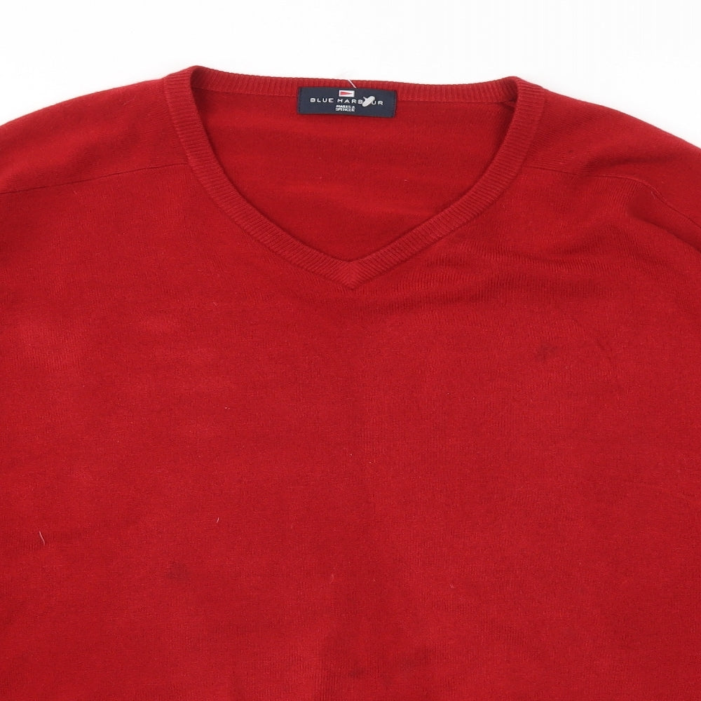 Mens UK Size XL M&S Red Pullover Sweatshirt