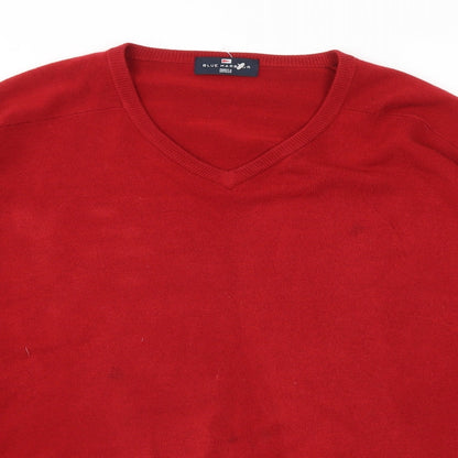 Mens UK Size XL M&S Red Pullover Sweatshirt