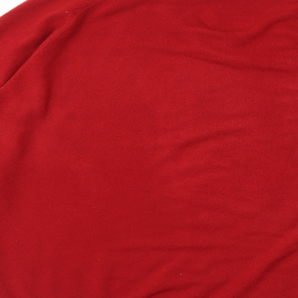Mens UK Size XL M&S Red Pullover Sweatshirt