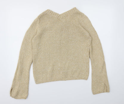 Womens UK Size 16 M&S Beige Pullover Jumper
