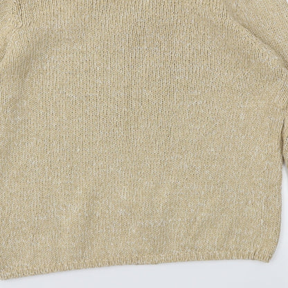 Womens UK Size 16 M&S Beige Pullover Jumper