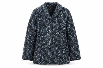 Womens UK Size 14 Classics Blue Overcoat
