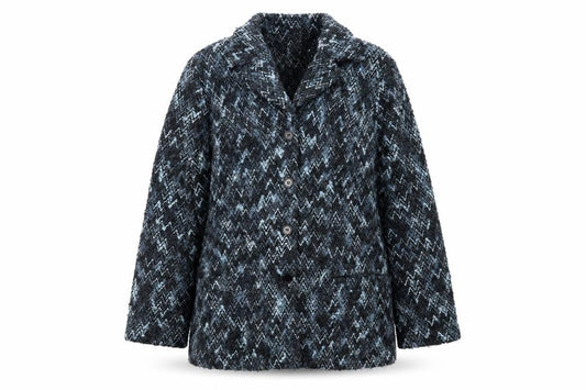 Womens UK Size 14 Classics Blue Overcoat