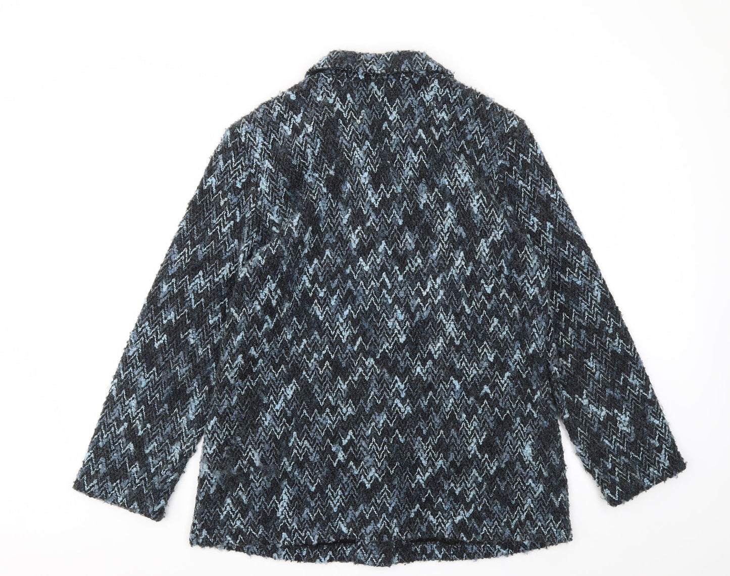 Classics Womens Blue   Overcoat Jacket Size 14