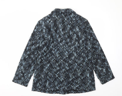 Classics Womens Blue   Overcoat Jacket Size 14