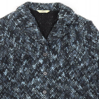 Classics Womens Blue   Overcoat Jacket Size 14