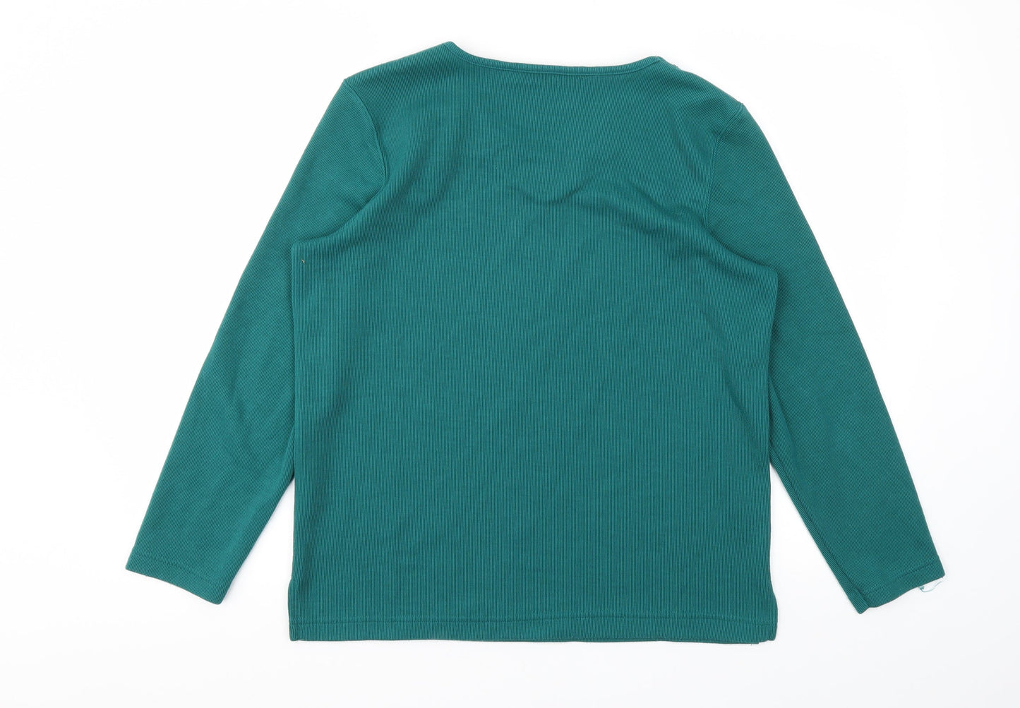 Womens UK Size S BM Green Pullover Jumper