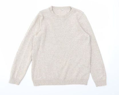 Womens UK Size 12 BHS Beige Pullover Jumper