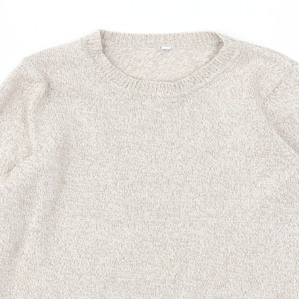 Womens UK Size 12 BHS Beige Pullover Jumper