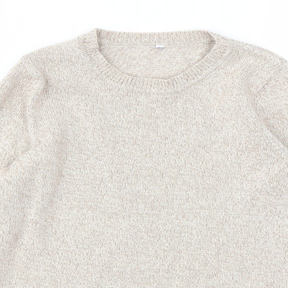 Womens UK Size 12 BHS Beige Pullover Jumper