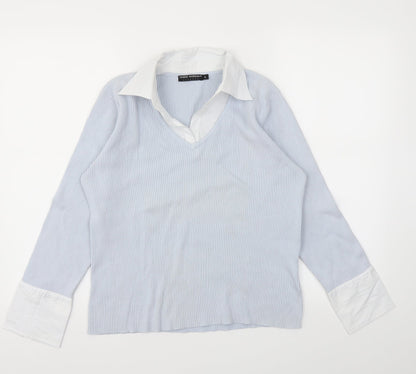 BEBBIE MORGAN Womens Blue   Pullover Jumper Size XL