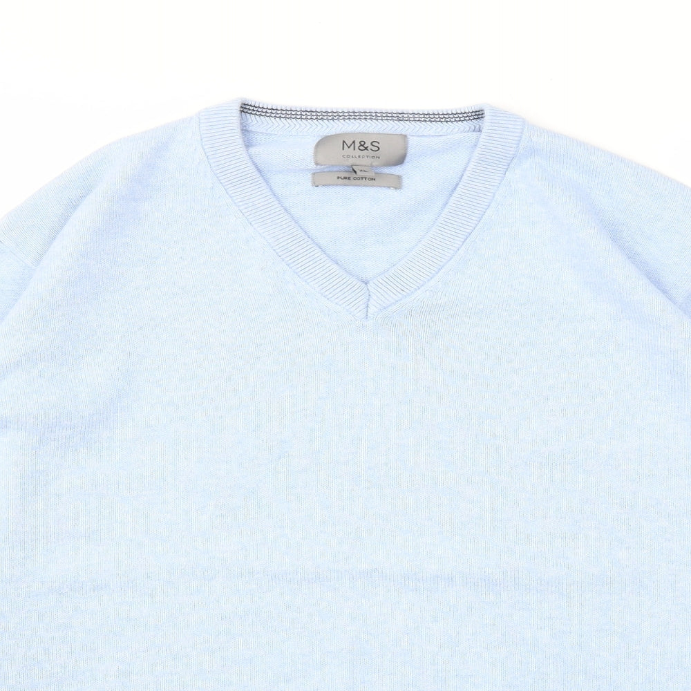Mens UK Size XL M&S Blue Pullover Sweatshirt