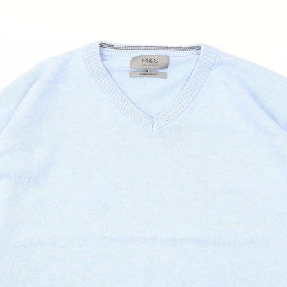 Mens UK Size XL M&S Blue Pullover Sweatshirt