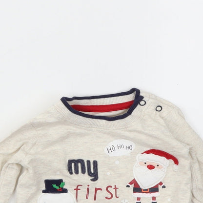 George Boys Ivory   Pullover Jumper Size 0-3 Months