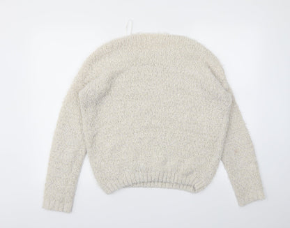 Womens UK Size M New Look Beige Pullover Jumper