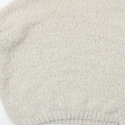 Womens UK Size M New Look Beige Pullover Jumper