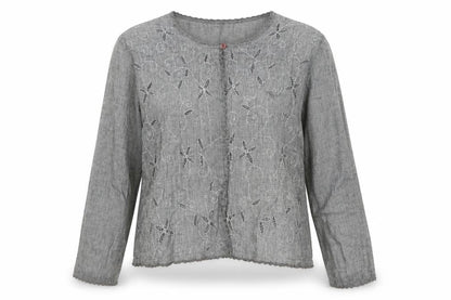Womens UK Size 14 Wallis Grey Basic Button-Up