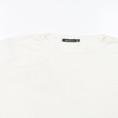 Boohoo Womens White   Basic T-Shirt Size 20