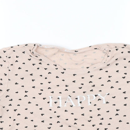 George Womens Brown Polka Dot  Basic T-Shirt Size 12