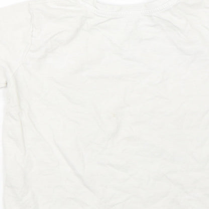 Primark Boys White   Basic T-Shirt Size 4-5 Years