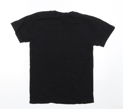 Womens UK Size S PRETTYLITTLETHING Black Basic T-Shirt