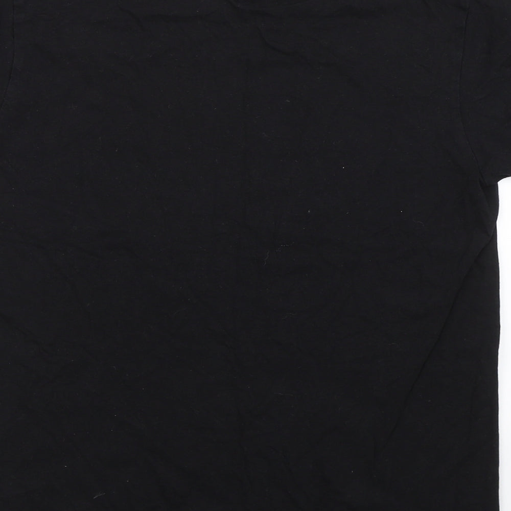 Womens UK Size S PRETTYLITTLETHING Black Basic T-Shirt