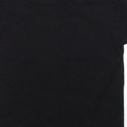 Womens UK Size S PRETTYLITTLETHING Black Basic T-Shirt