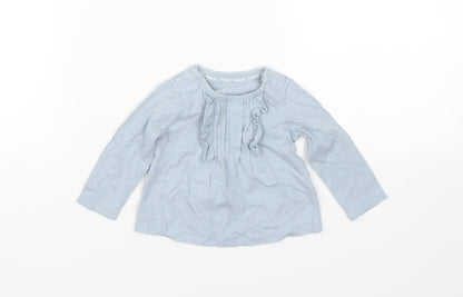 TU Girls Blue   Basic T-Shirt Size 0-3 Months