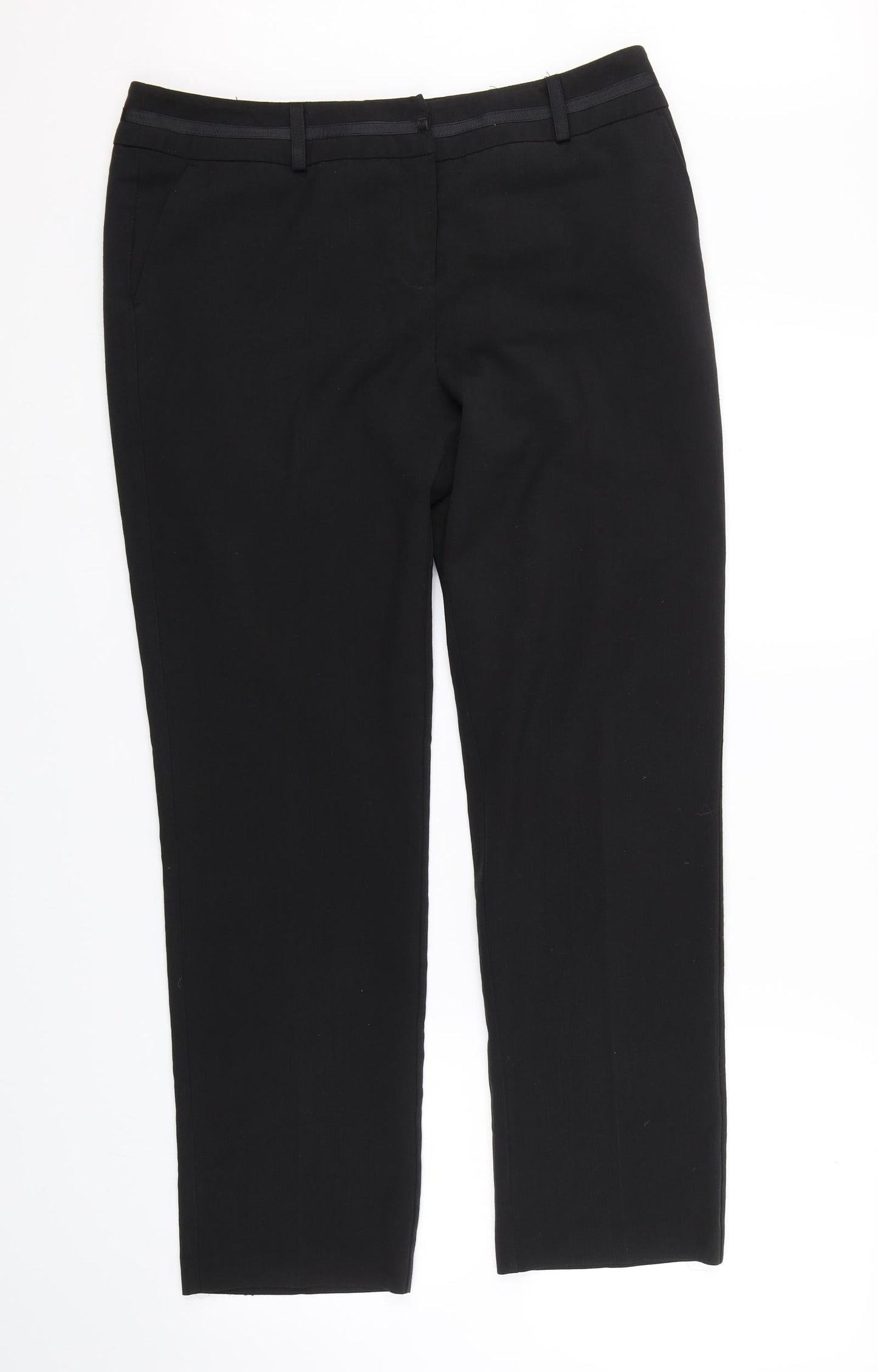 Womens UK Size 14 BHS Regular Fit  Black Trousers