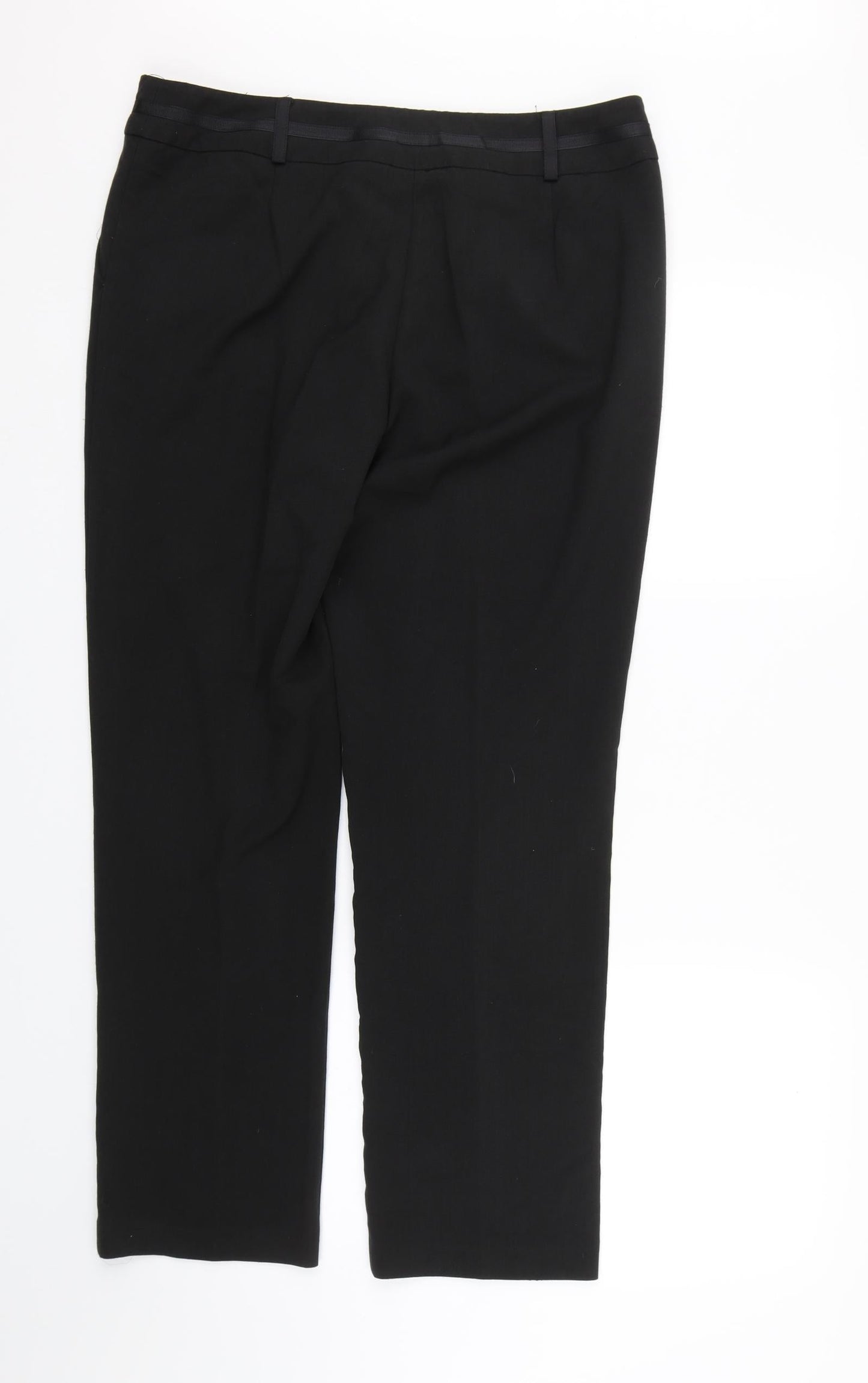 Womens UK Size 14 BHS Regular Fit  Black Trousers