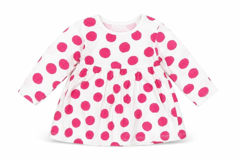 Early Days Girls White Polka Dot  Basic T-Shirt Size 0-3 Months