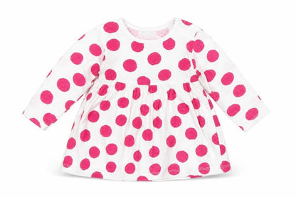 Early Days Girls White Polka Dot  Basic T-Shirt Size 0-3 Months