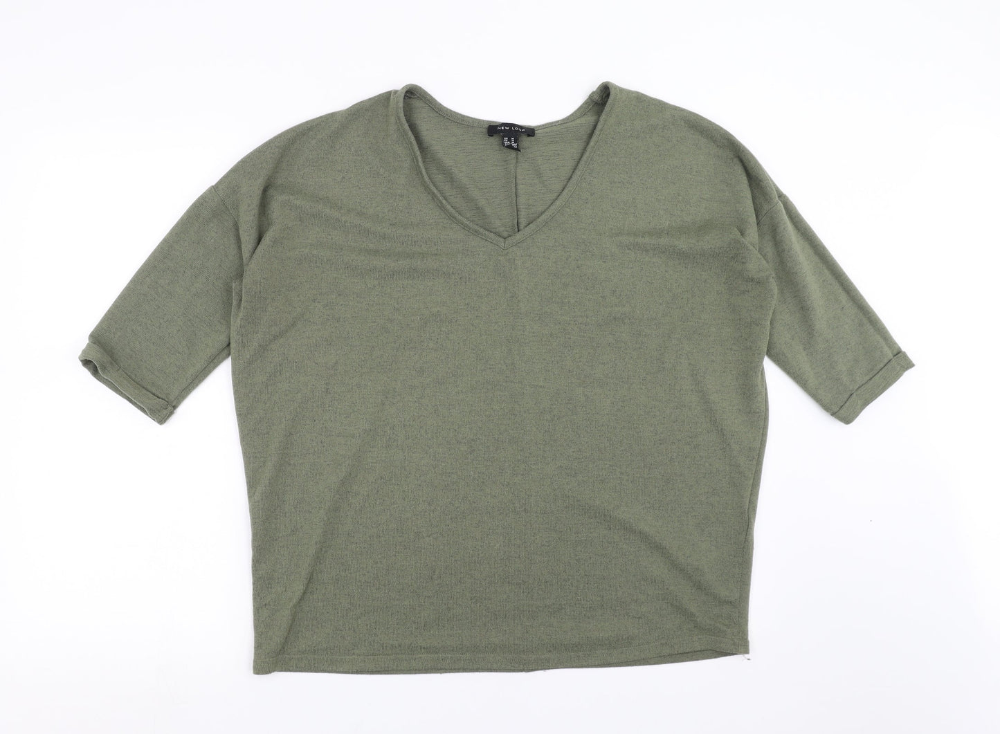 Womens UK Size M New Look Green Pullover Jumper