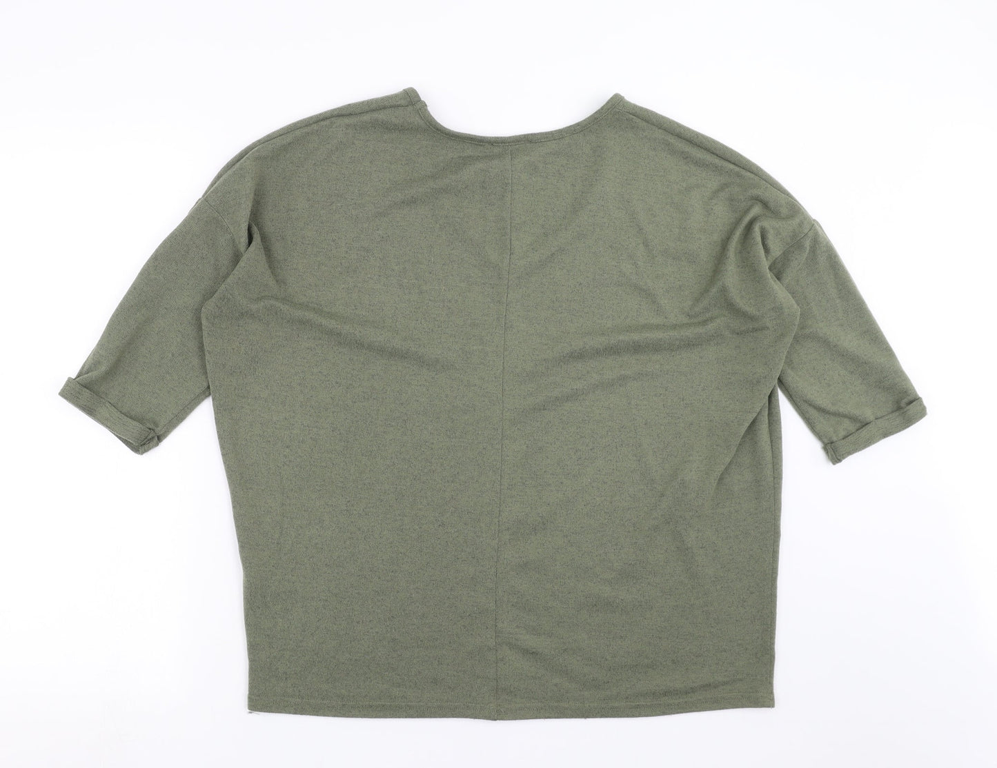 Womens UK Size M New Look Green Pullover Jumper