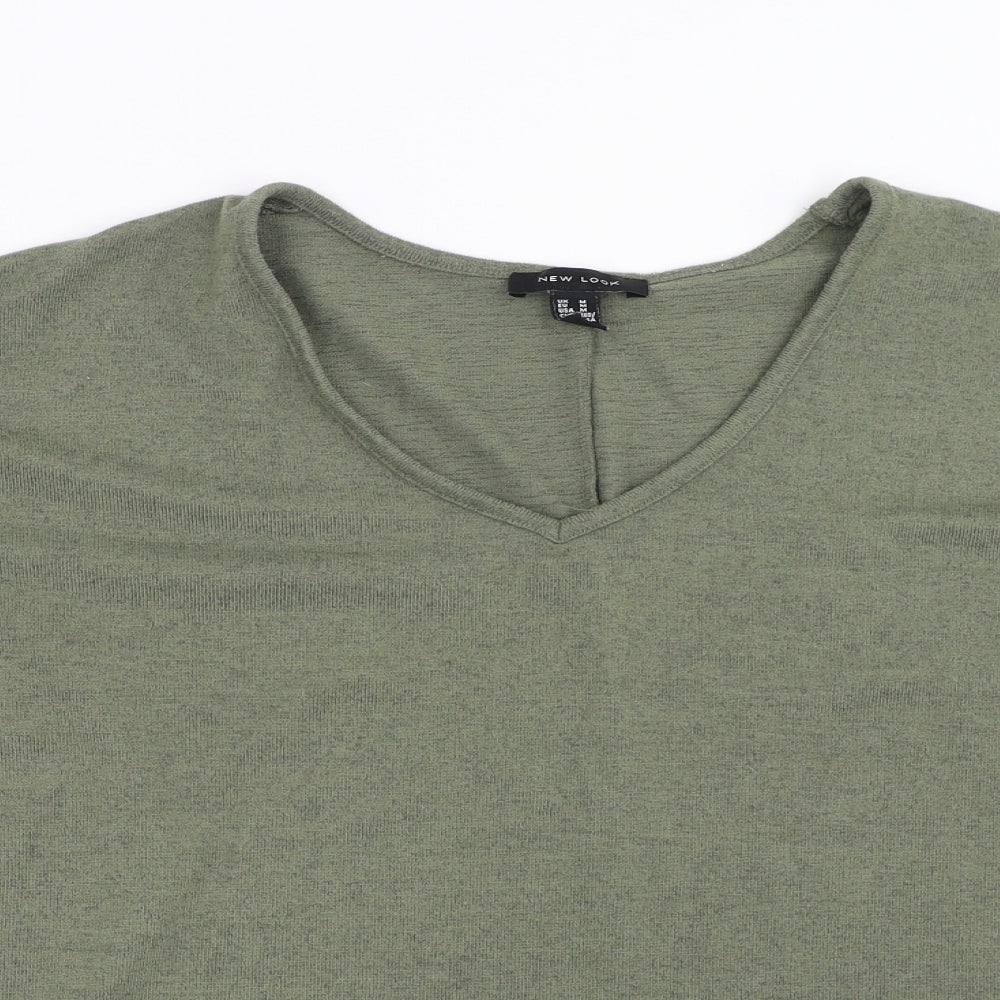 Womens UK Size M New Look Green Pullover Jumper