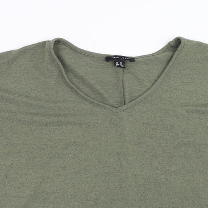 Womens UK Size M New Look Green Pullover Jumper