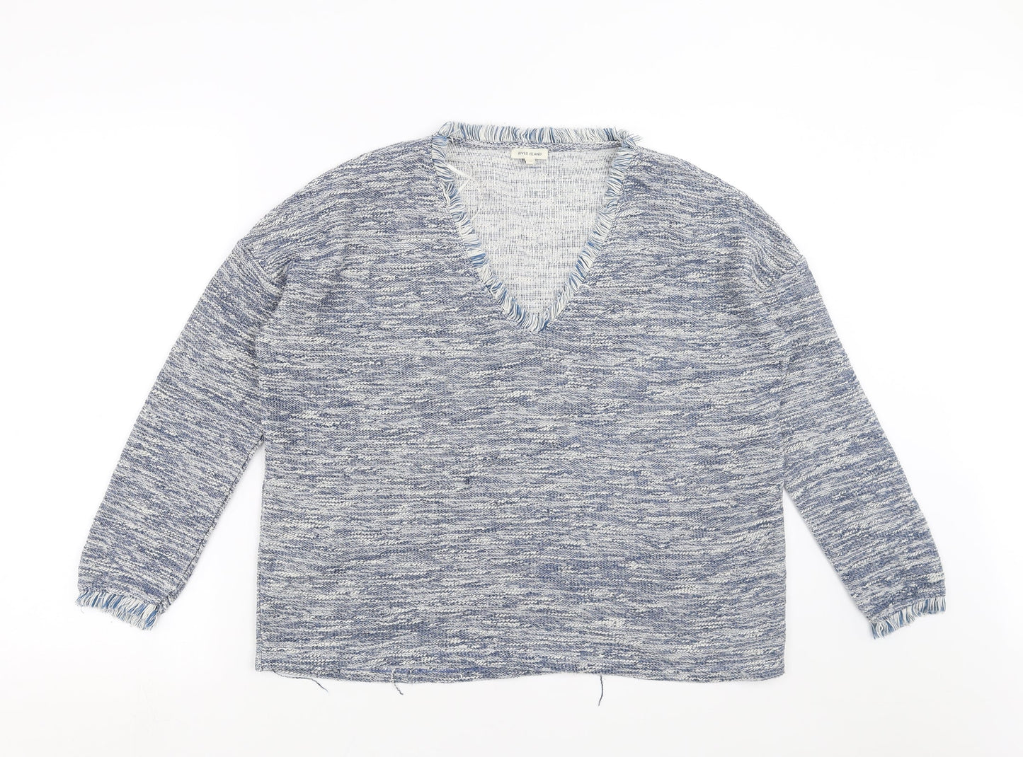 Womens UK Size 10 River Island Blue Pullover Jumper