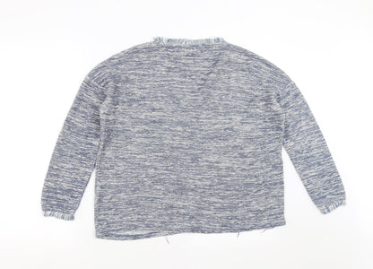 Womens UK Size 10 River Island Blue Pullover Jumper