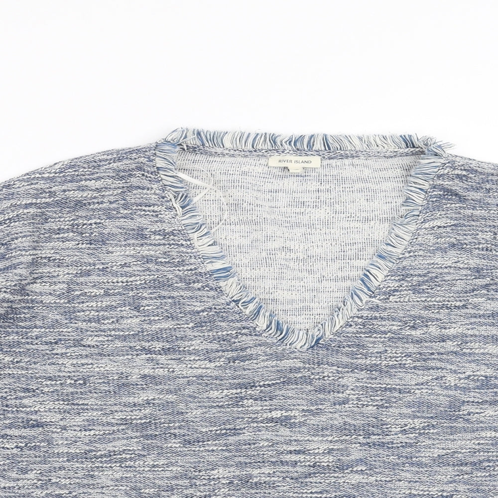 Womens UK Size 10 River Island Blue Pullover Jumper