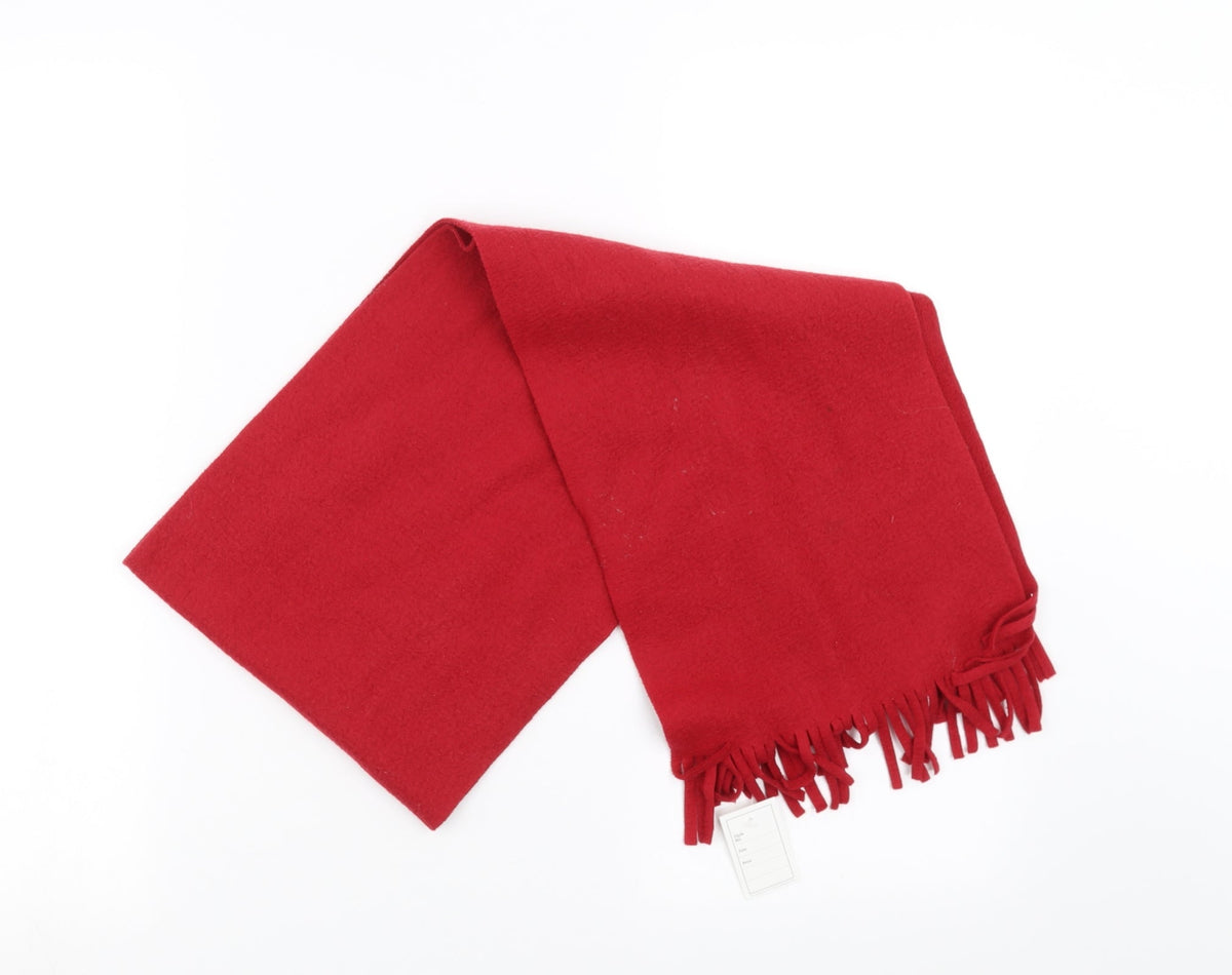 Preworn Womens Red  Fleece  Scarf