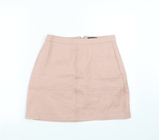 New Look Womens Pink   A-Line Skirt Size 10