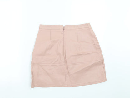 New Look Womens Pink   A-Line Skirt Size 10