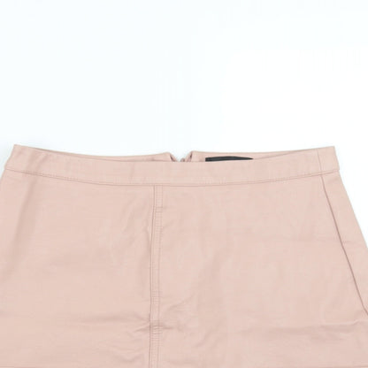 New Look Womens Pink   A-Line Skirt Size 10